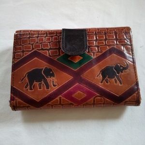Elephant leather wallet